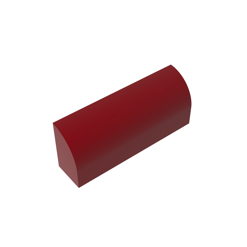 Brique courbe 1 x 4 x 1 1/3 sans montants, dessus incurvé-MyGobricksFr