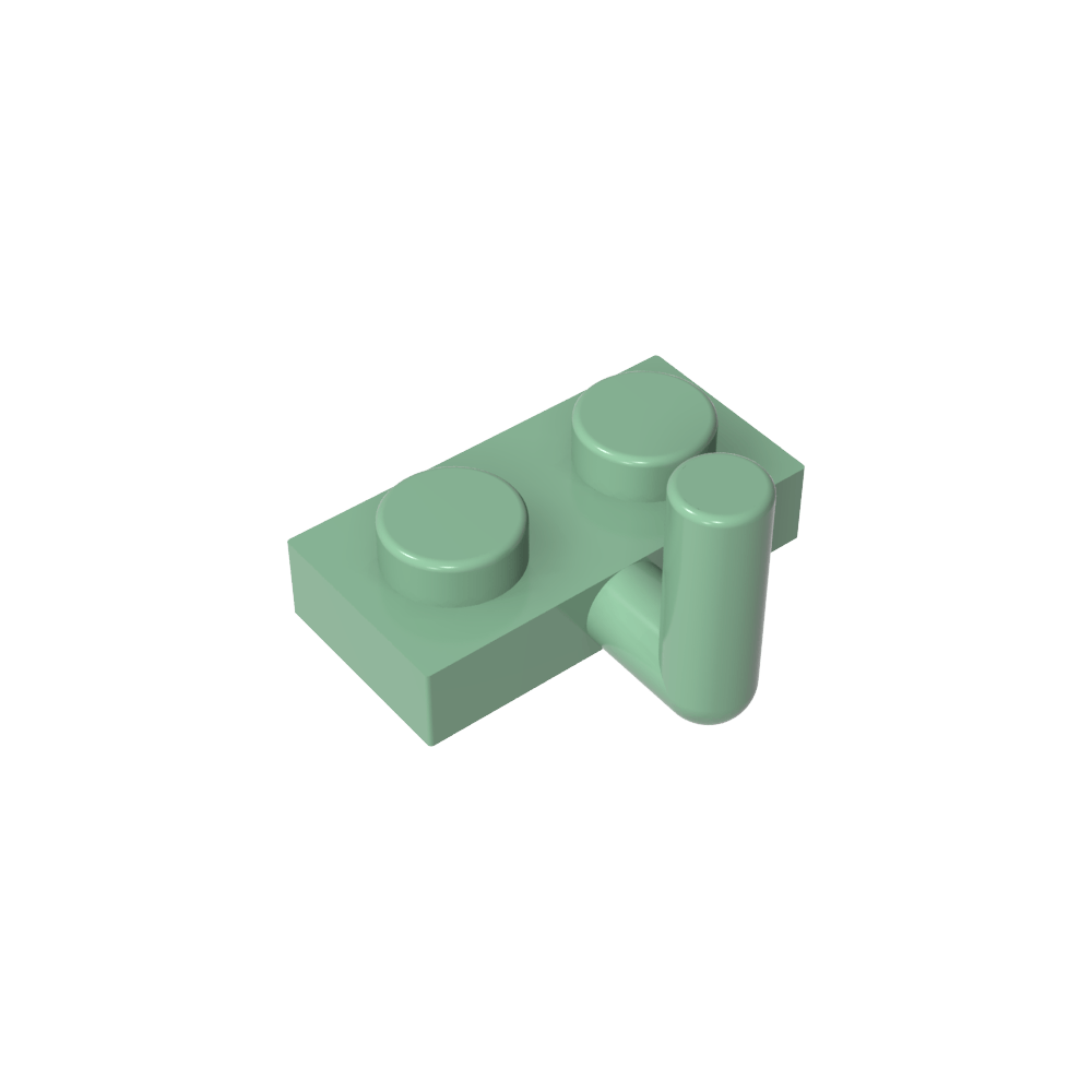 Plaque spéciale 1 x 2 avec bras relevé [Bras horizontal 6 mm]-MyGobricksFr