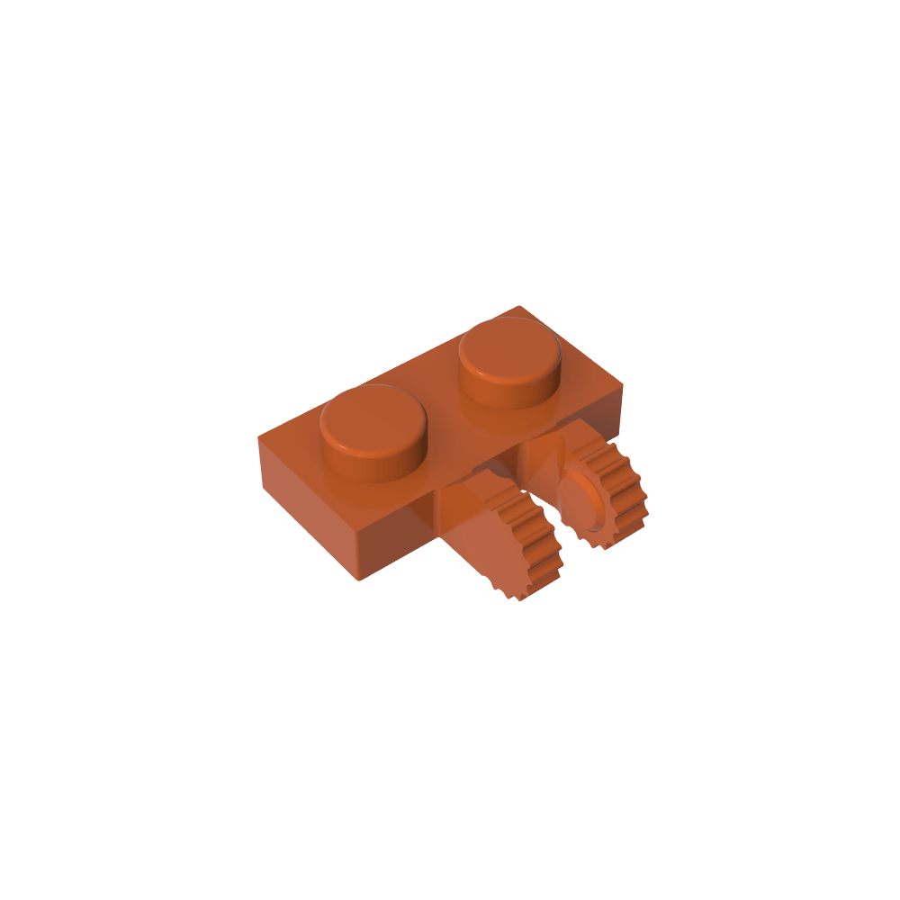 Plaque de charnière 1 x 2 à verrouillage par 2 doigts sur le côté, 9 dents-MyGobricksFr