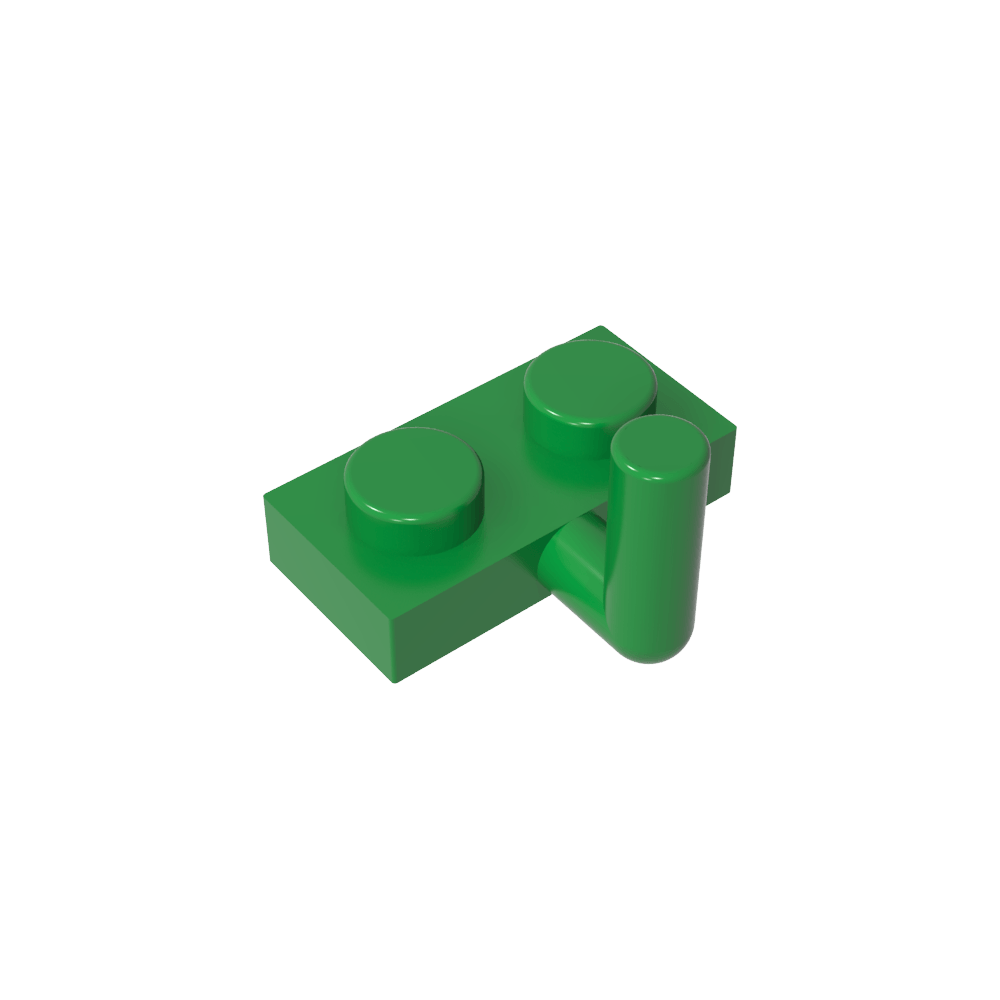 Plaque spéciale 1 x 2 avec bras relevé [Bras horizontal 6 mm]-MyGobricksFr