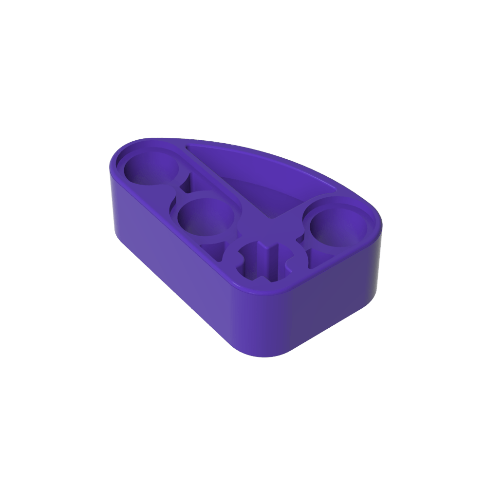 Poutre Technic 2 x 3 en forme de L avec quart d'ellipse épaisse-MyGobricksFr