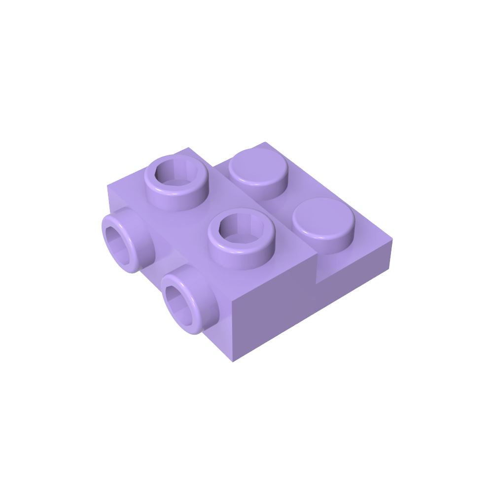 Plaque spéciale 2 x 2 x 0,667 avec deux goujons latéraux et deux goujons en relief-MyGobricksFr