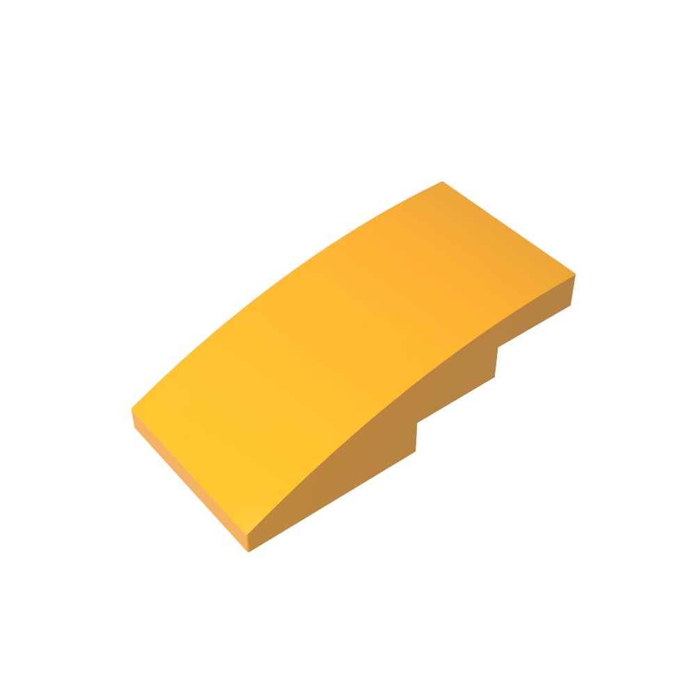 Toit incurvé en pente 4 x 2 sans montants-MyGobricksFr