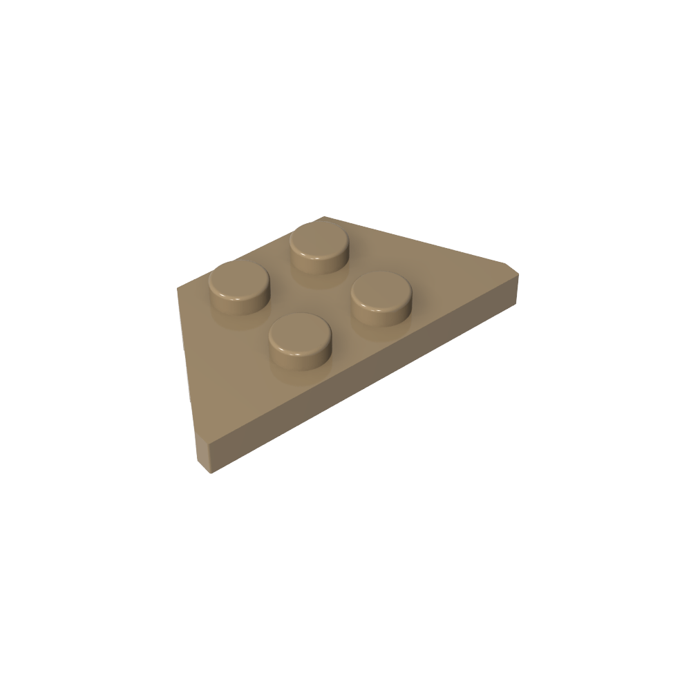 Plaque en coin 2 x 4-MyGobricksFr
