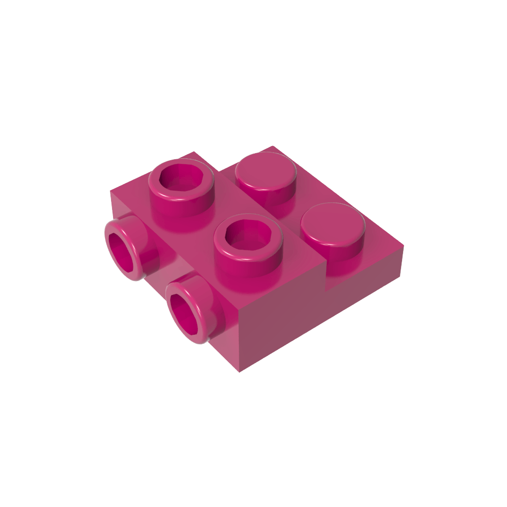 Plaque spéciale 2 x 2 x 0,667 avec deux goujons latéraux et deux goujons en relief-MyGobricksFr