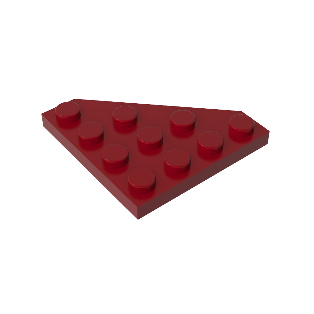 Plaque en coin 4 x 4 Coin coupé-MyGobricksFr