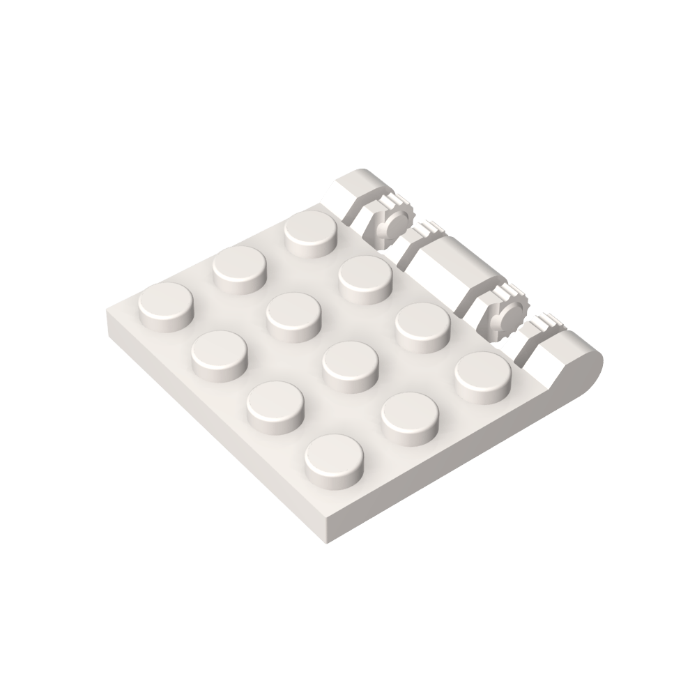 Plaque de charnière 3 x 4 à double verrouillage 2 doigts-MyGobricksFr