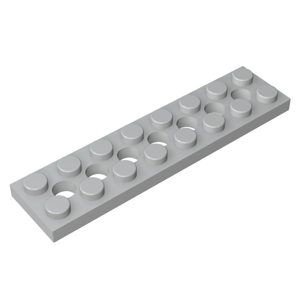 Plaque Technic 2 x 8 [7 trous]-MyGobricksFr