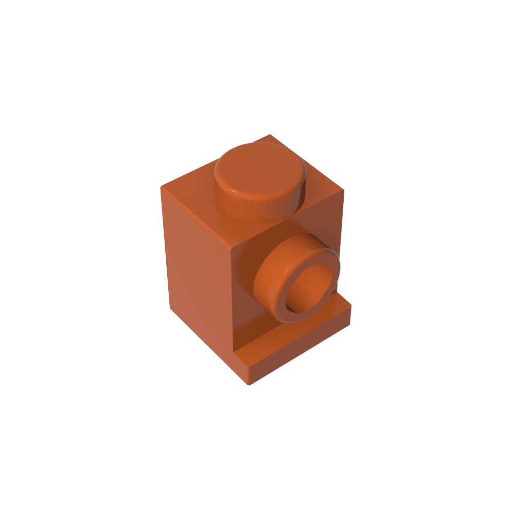 Brique spéciale 1 x 1 avec phare et sans fente-MyGobricksFr