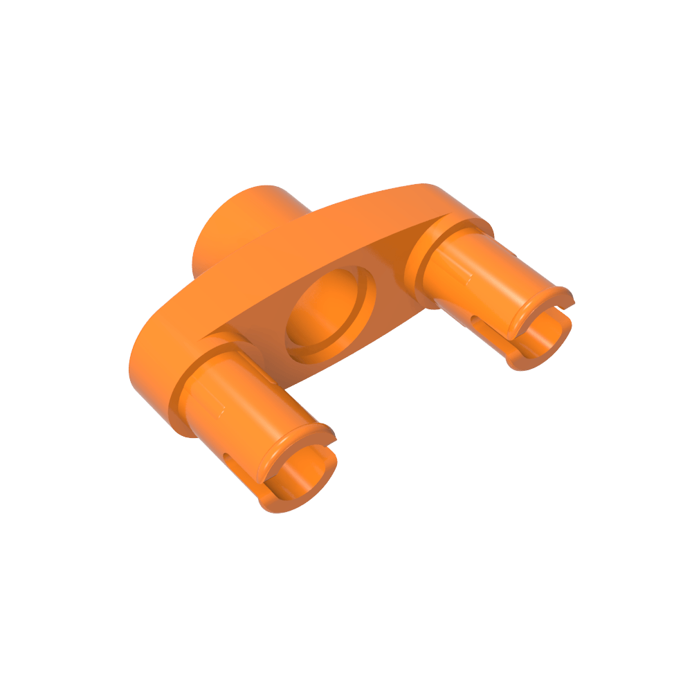 Connecteur à broches Technic 3L avec 2 broches et trou central-MyGobricksFr