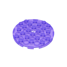 Assiette ronde 6 x 6 avec trou-MyGobricksFr