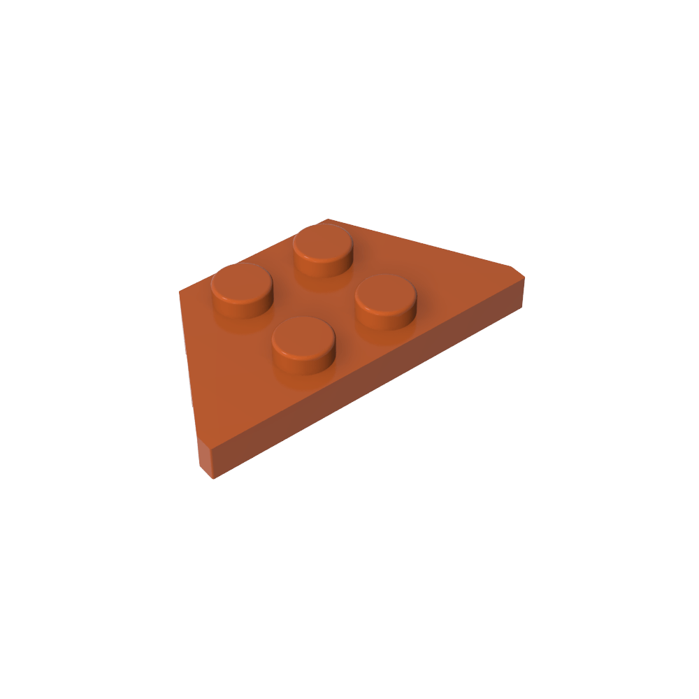 Plaque en coin 2 x 4-MyGobricksFr