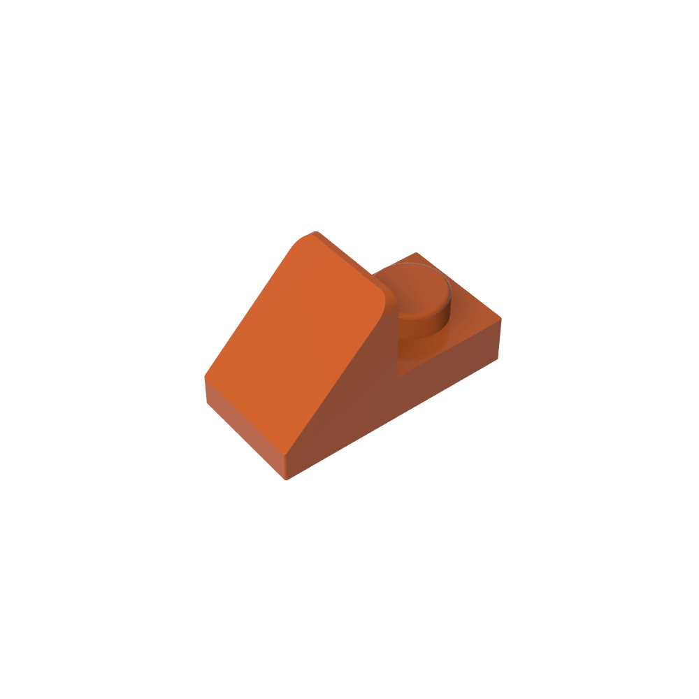 Pente 45° 2 x 1 avec découpe 2/3 [Version originale]-MyGobricksFr