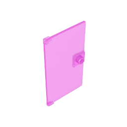 Porte 1 x 4 x 6 lisse avec plinthe à poignée carrée-MyGobricksFr