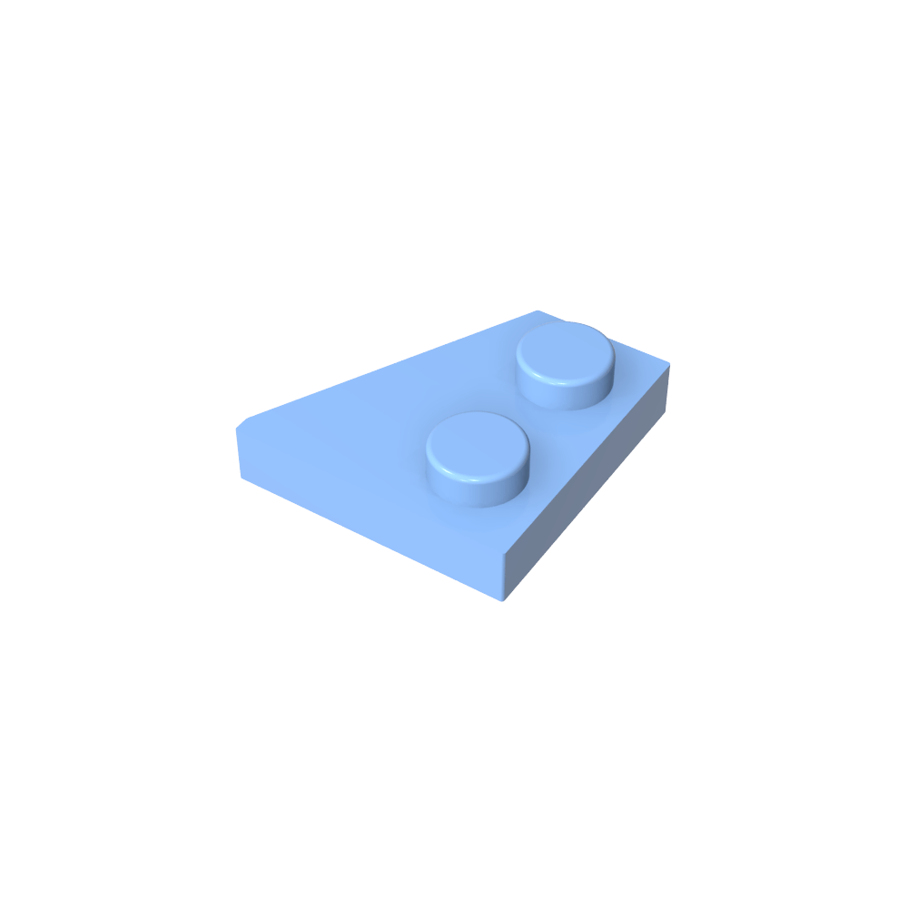 Plaque en coin 2 x 2 gauche-MyGobricksFr