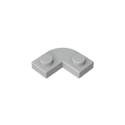 Plaque, coins arrondis 2 x 2 avec découpe 1 x 1-MyGobricksFr