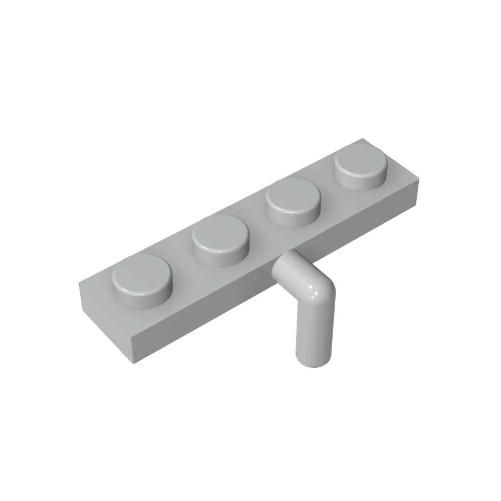 Plaque spéciale 1 x 4 avec bras abaissé-MyGobricksFr