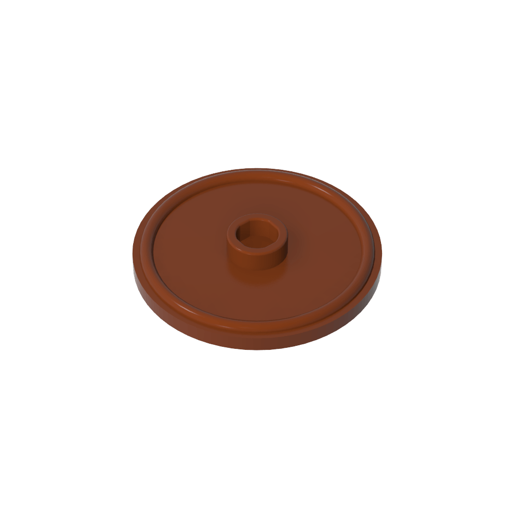Bouclier rond à clou et bord surélevé [uni]-MyGobricksFr