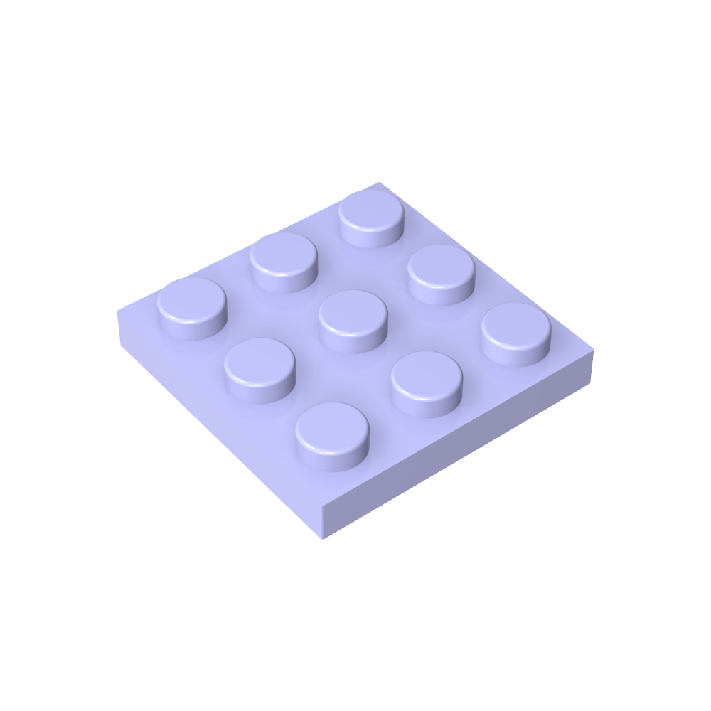 Assiette 3 x 3-MyGobricksFr