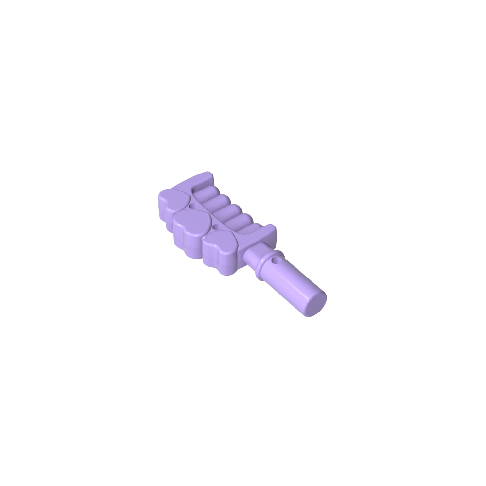 Peigne à poignée et 3 cœurs [Accessoire pour cheveux]-MyGobricksFr