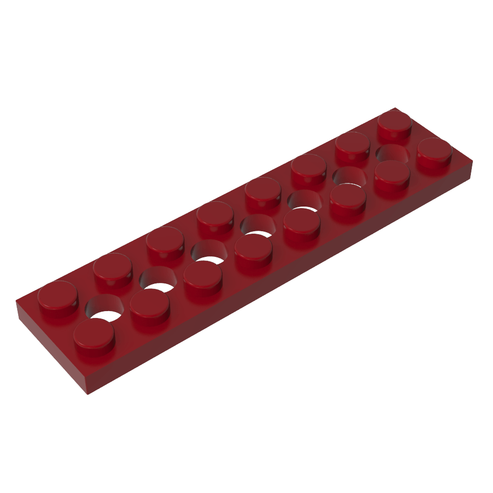 Plaque Technic 2 x 8 [7 trous]-MyGobricksFr