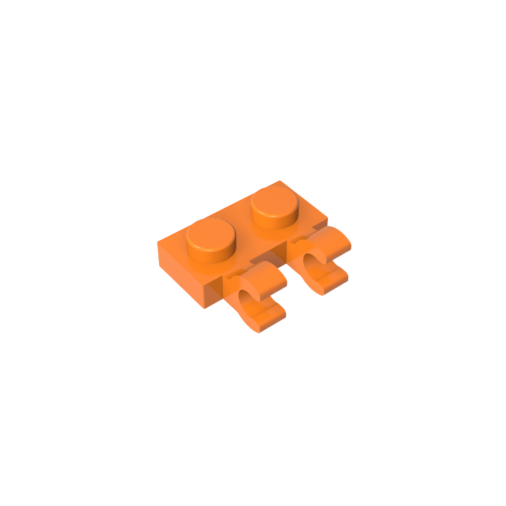 Plaque spéciale 1 x 2 avec clips horizontaux [clips en U épais]-MyGobricksFr
