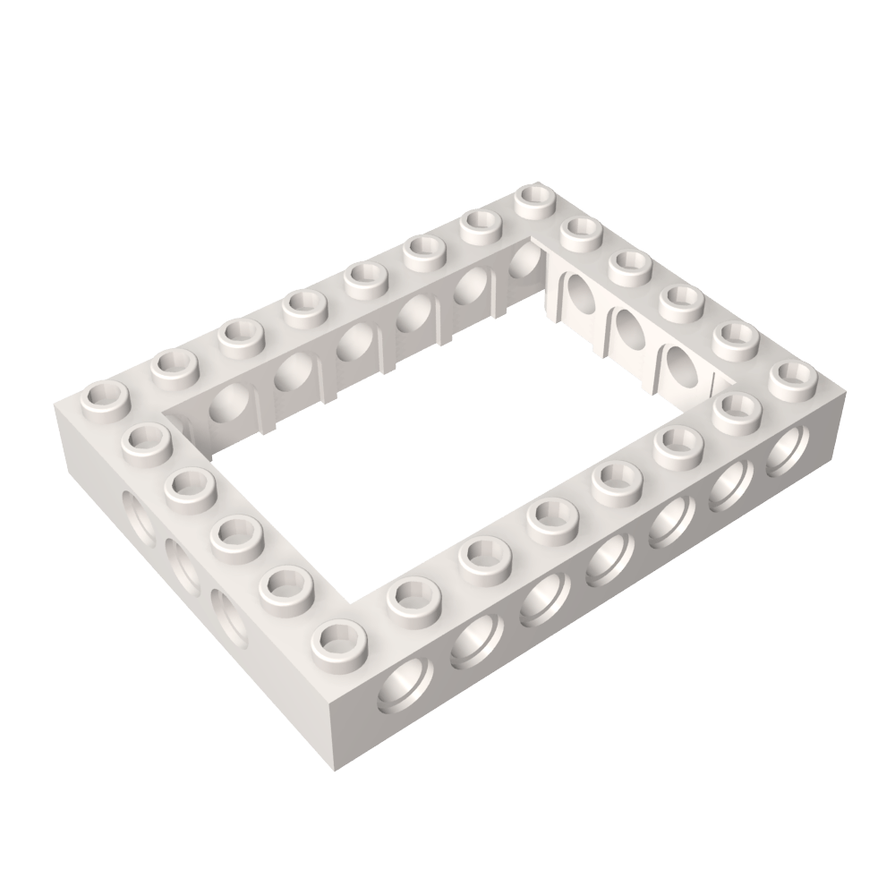 Brique Technic 6 x 8 avec centre ouvert 4 x 6-BricksBulk.Fr