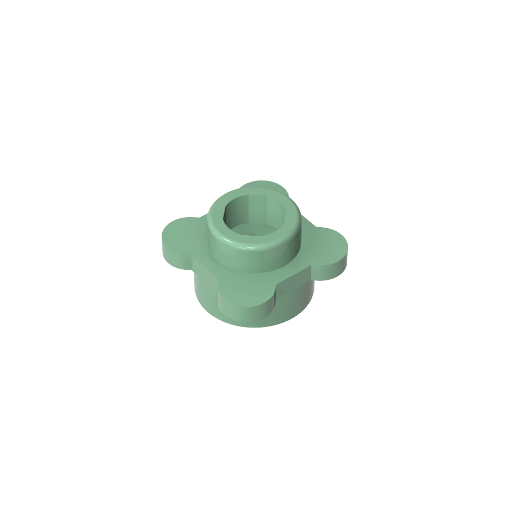 Plante, fleur, assiette ronde 1 x 1 avec 4 pétales-MyGobricksFr