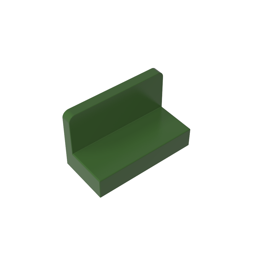 Panneau 1 x 2 x 1 [Coins carrés]-MyGobricksFr
