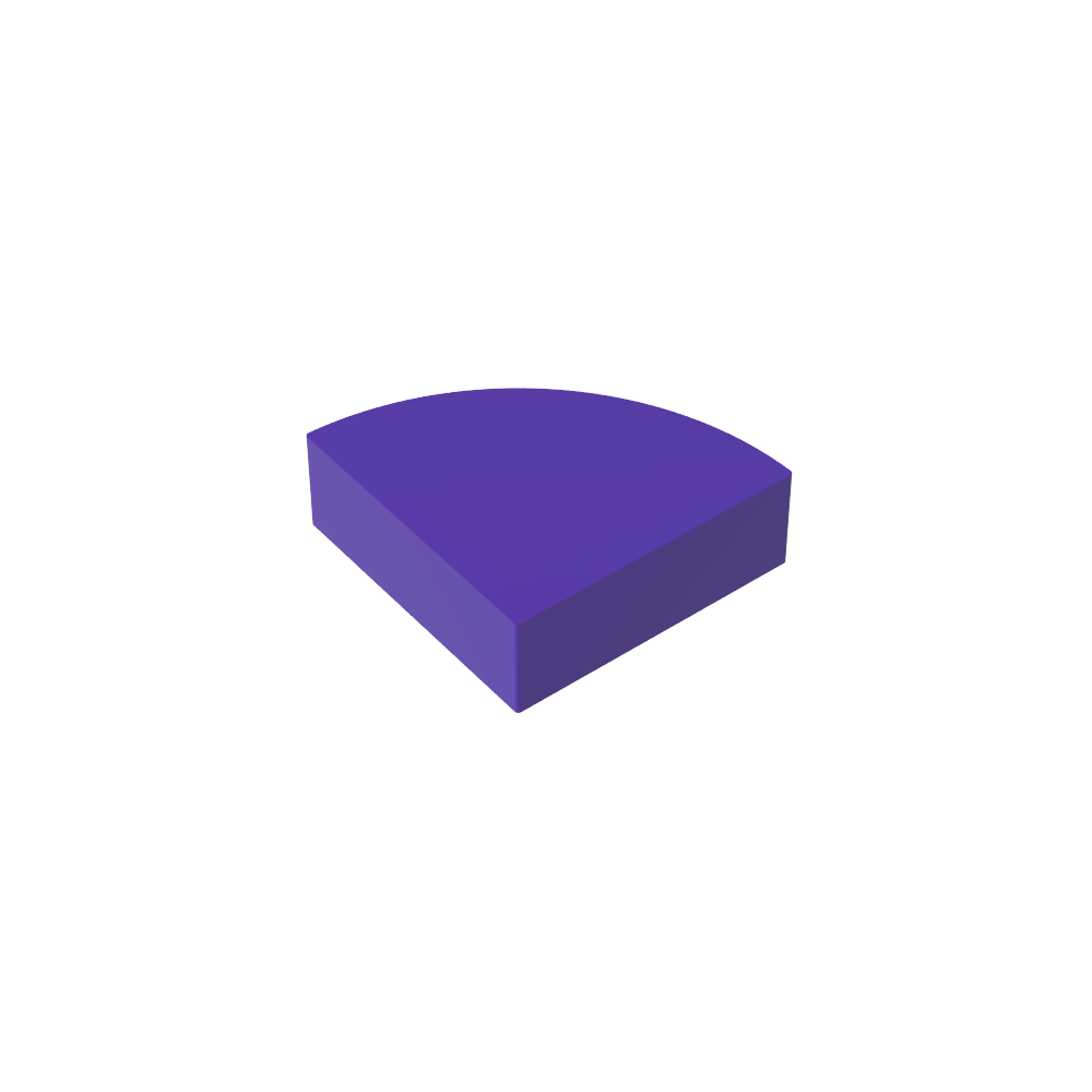 Carrelage Rond 1 x 1 Quart-MyGobricksFr