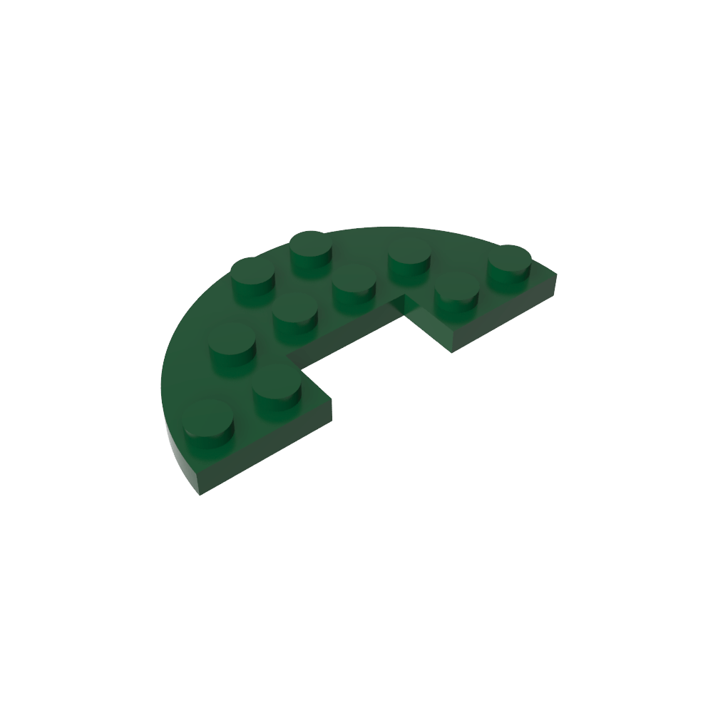 Assiette ronde demi-hauteur 3 x 6 avec découpe 1 x 2-MyGobricksFr