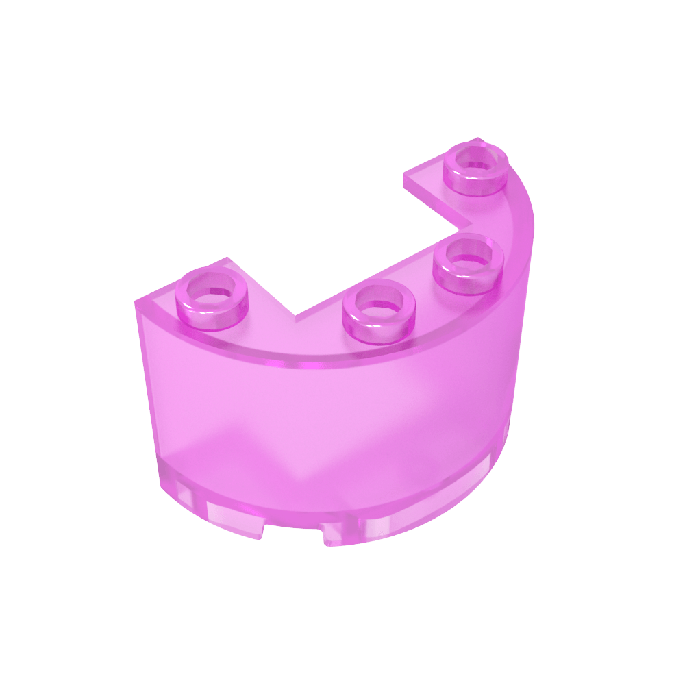 Demi-cylindre 2 x 4 x 2 avec découpe 1 x 2-MyGobricksFr