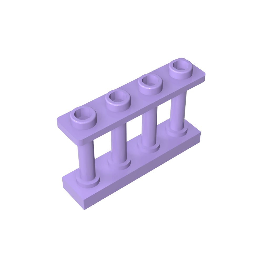 Clôture à fuseaux 1 x 4 x 2 [4 montants supérieurs]-MyGobricksFr