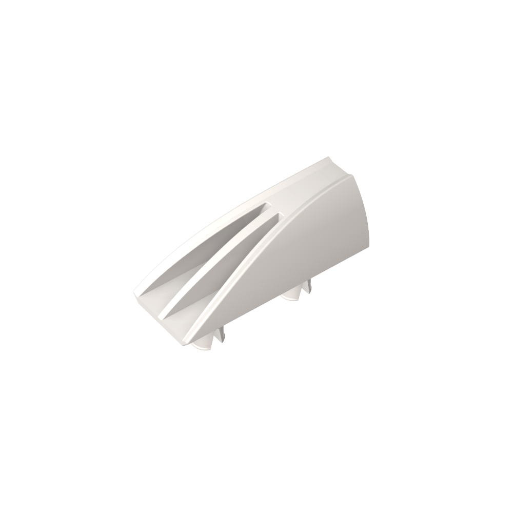 Carénage 1 x 4 Évasement latéral Admission avec deux goupilles-MyGobricksFr