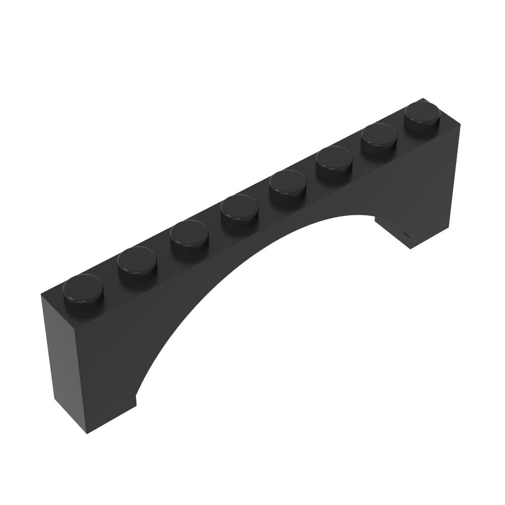 Arche en briques 1 x 8 x 2 surélevée-MyGobricksFr