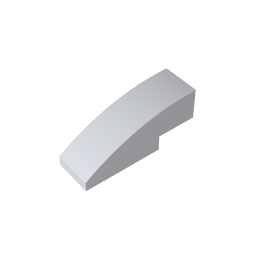 Toit incurvé en pente 3 x 1 sans montants-MyGobricksFr