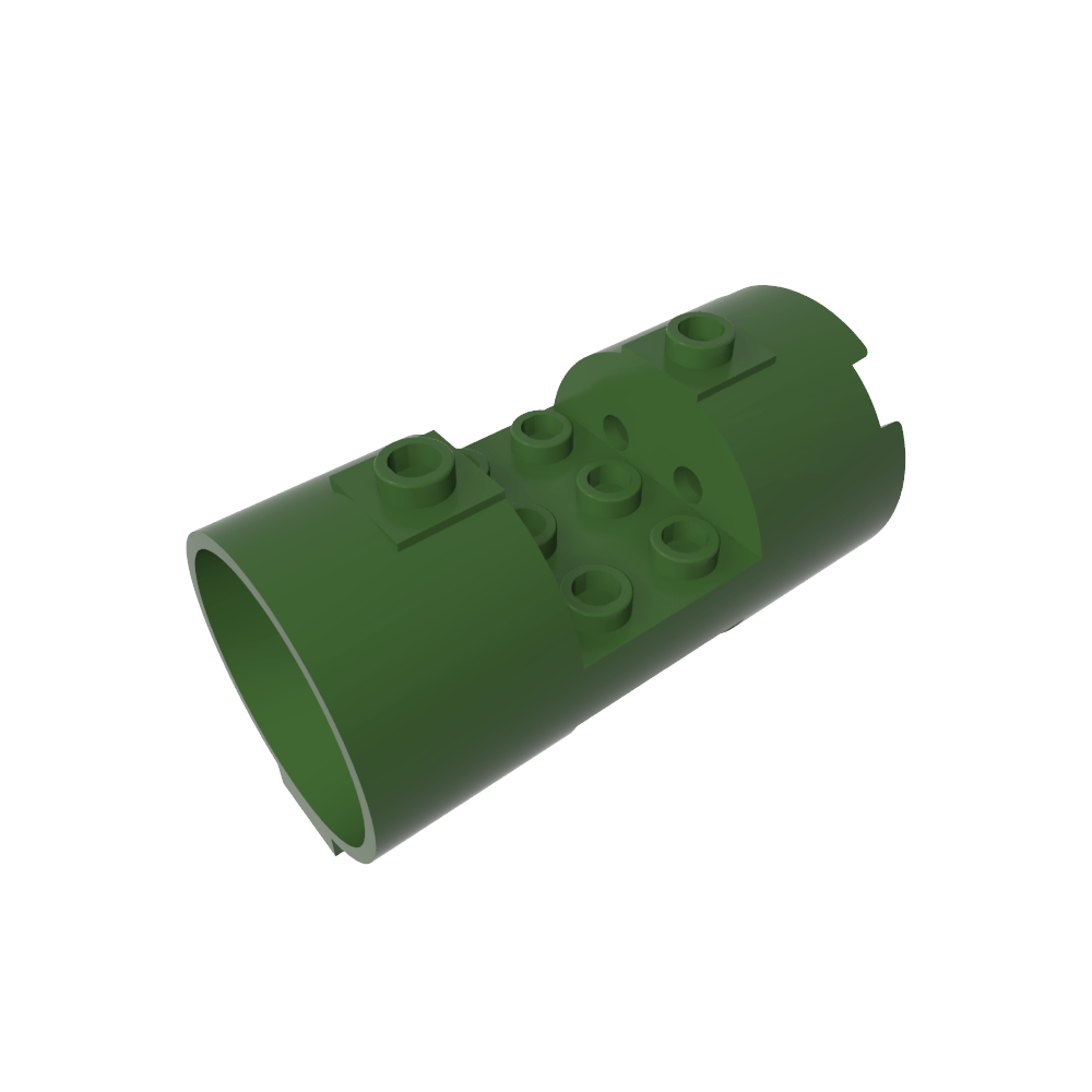 Montants cylindriques ouverts horizontaux 3 x 6 x 2 2/3-MyGobricksFr
