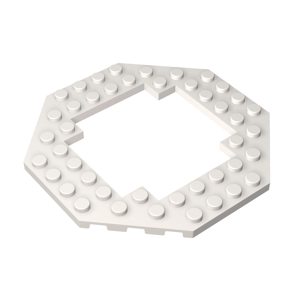 Assiette spéciale 10 x 10 octogonale à centre ouvert-MyGobricksFr