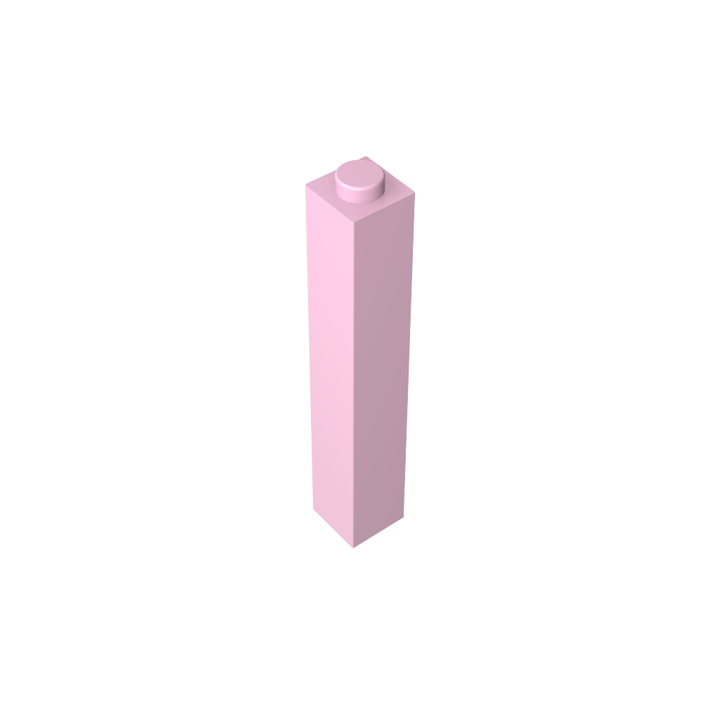 Brique 1 x 1 x 5 avec montant ouvert ou creux obturé-MyGobricksFr