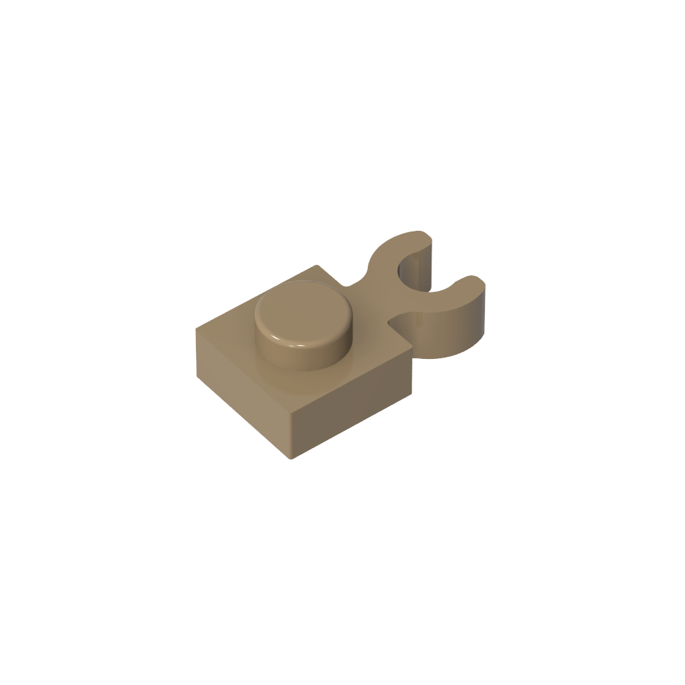 Plaque spéciale 1 x 1 avec clip vertical [Clip en U épais]-MyGobricksFr
