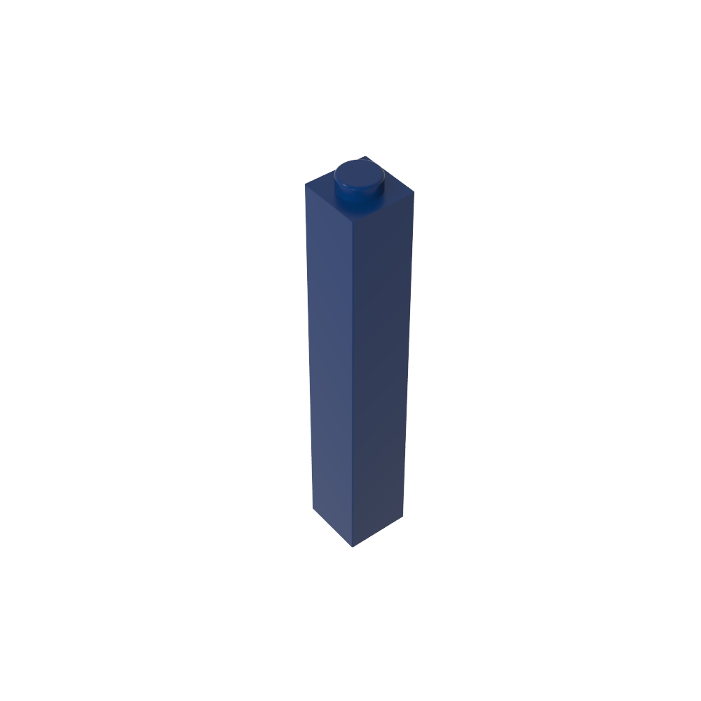 Brique 1 x 1 x 5 avec montant ouvert ou creux obturé-MyGobricksFr