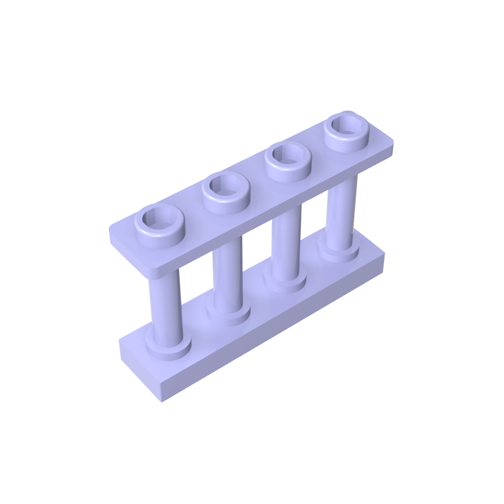 Clôture à fuseaux 1 x 4 x 2 [4 montants supérieurs]-MyGobricksFr