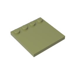 Plaques spéciales 4 x 4 avec goujons sur un bord [Lisse]-MyGobricksFr