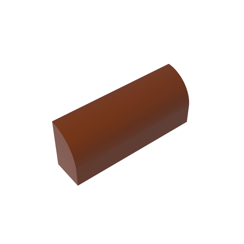 Brique courbe 1 x 4 x 1 1/3 sans montants, dessus incurvé-MyGobricksFr