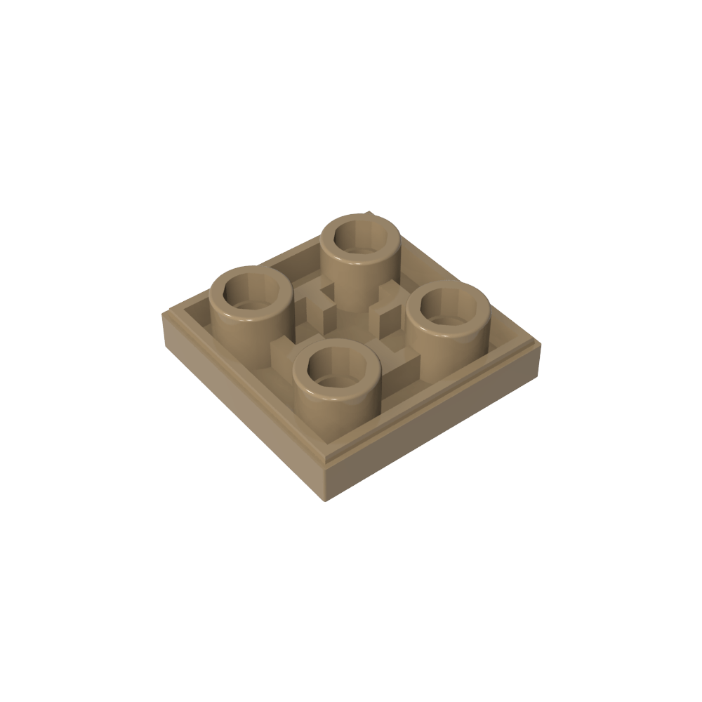 Tuile spéciale 2 x 2 inversée-MyGobricksFr