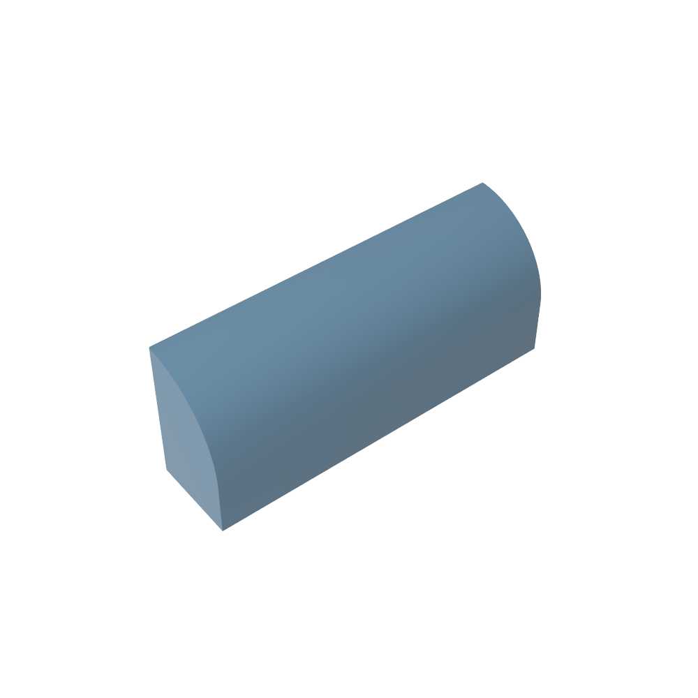 Brique courbe 1 x 4 x 1 1/3 sans montants, dessus incurvé-MyGobricksFr