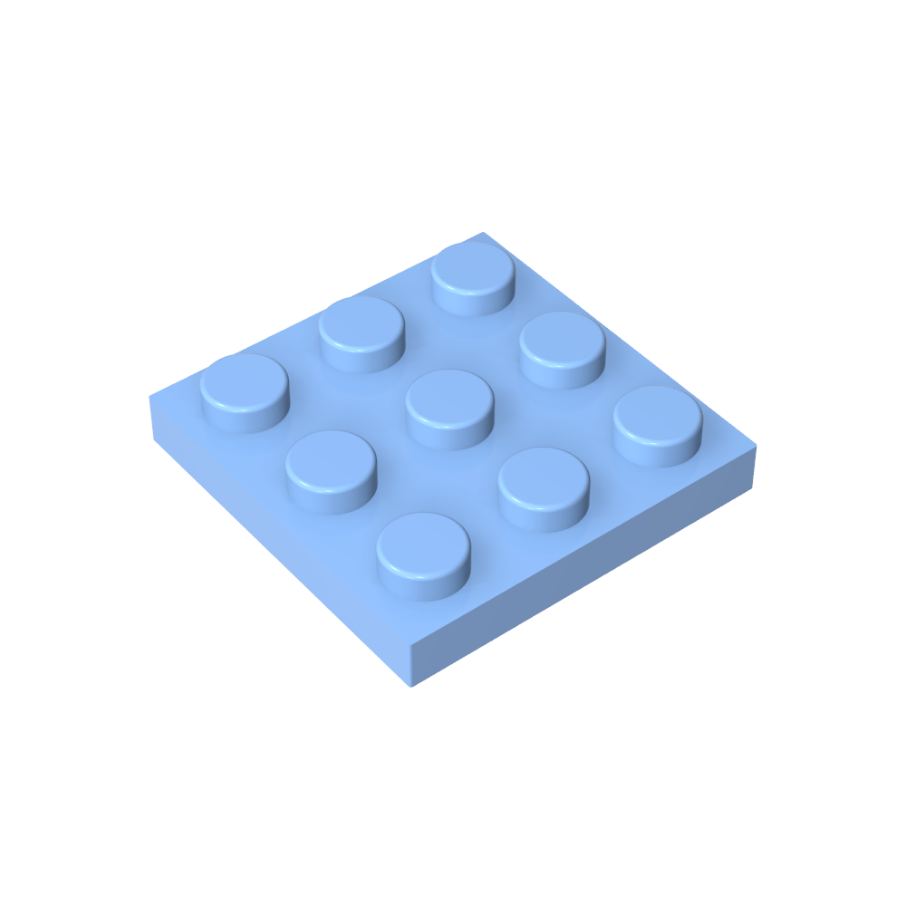 Assiette 3 x 3-MyGobricksFr
