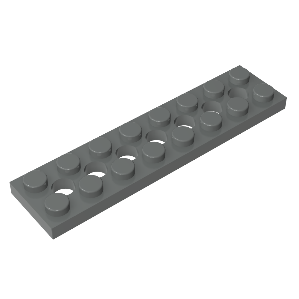 Plaque Technic 2 x 8 [7 trous]-MyGobricksFr
