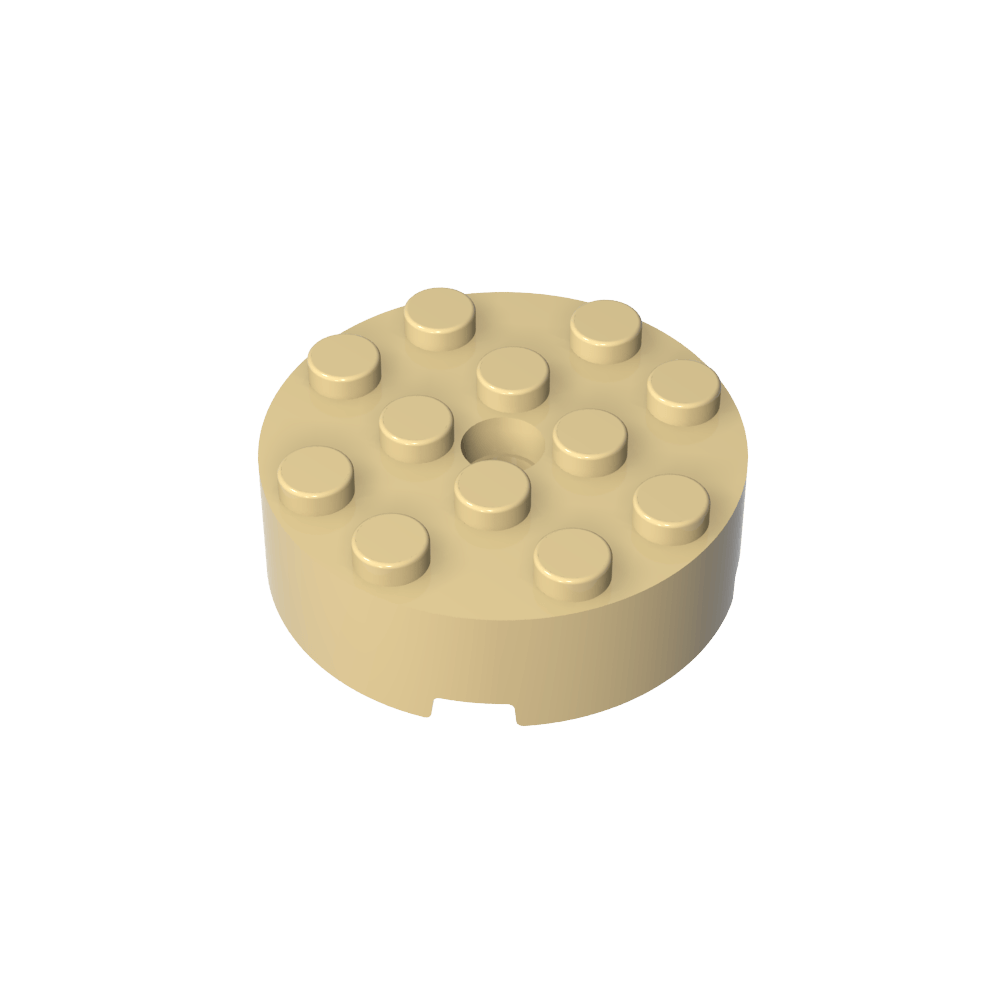 Brique ronde 4 x 4 [Trou central]-MyGobricksFr