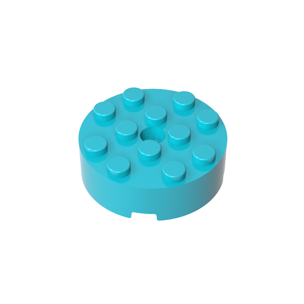 Brique ronde 4 x 4 [Trou central]-MyGobricksFr